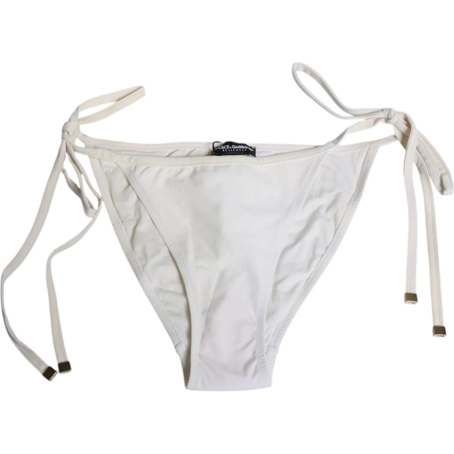 Dolce & Gabbana White Nylon Bottom Beachwear Swimwear Bikini Dolce & Gabbana