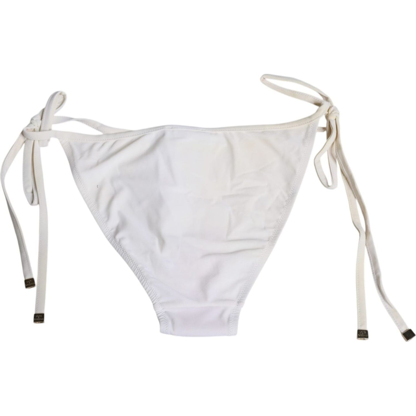 Dolce & Gabbana White Nylon Bottom Beachwear Swimwear Bikini Dolce & Gabbana