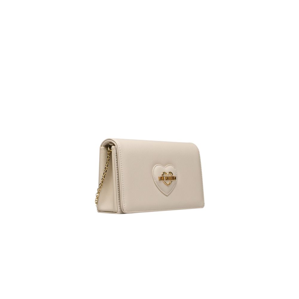 Love Moschino Beige Polyethylene Crossbody Bag Love Moschino