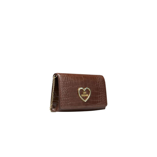 Love Moschino Brown Polyethylene Crossbody Bag Love Moschino