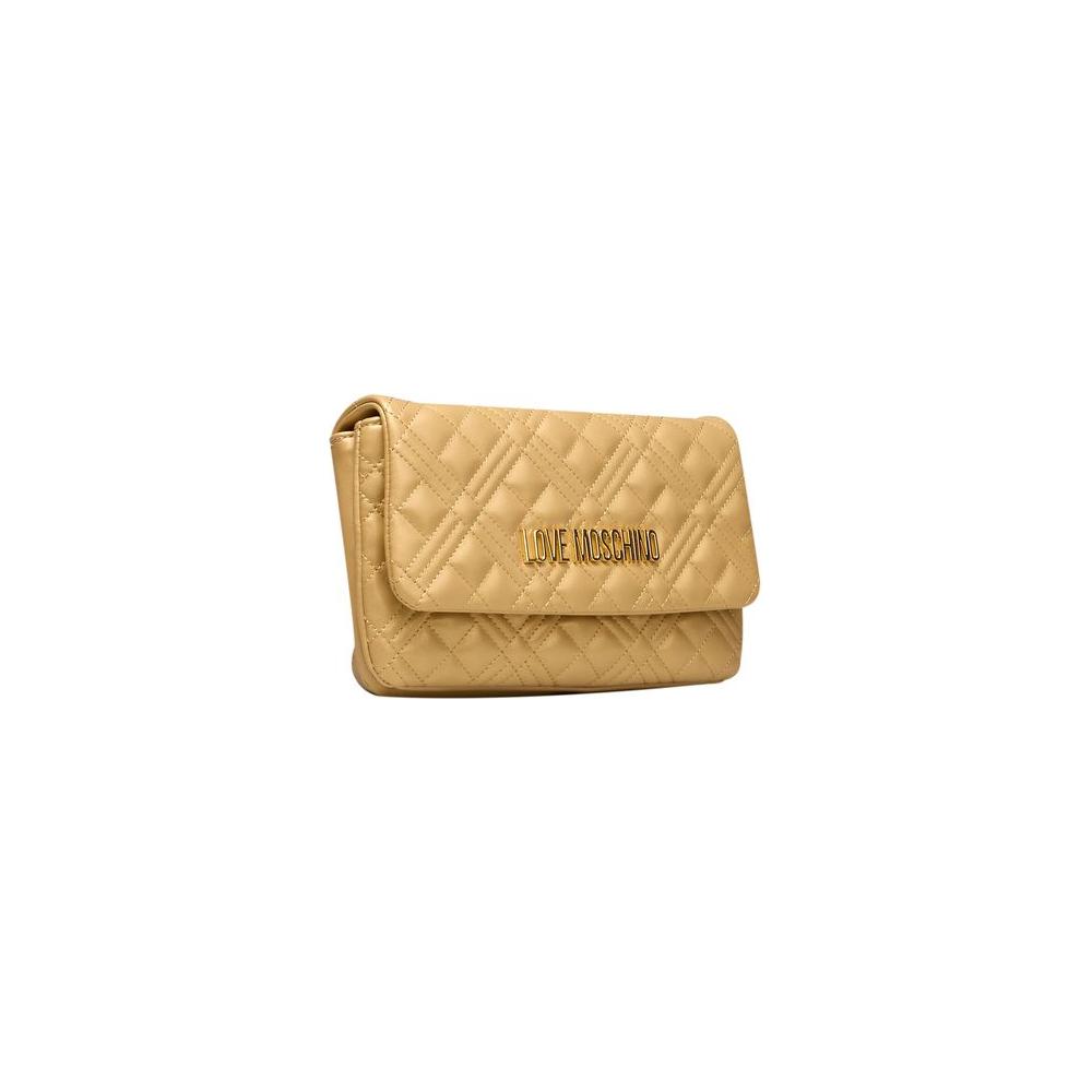 Love Moschino Gold Polyethylene Crossbody Bag Love Moschino