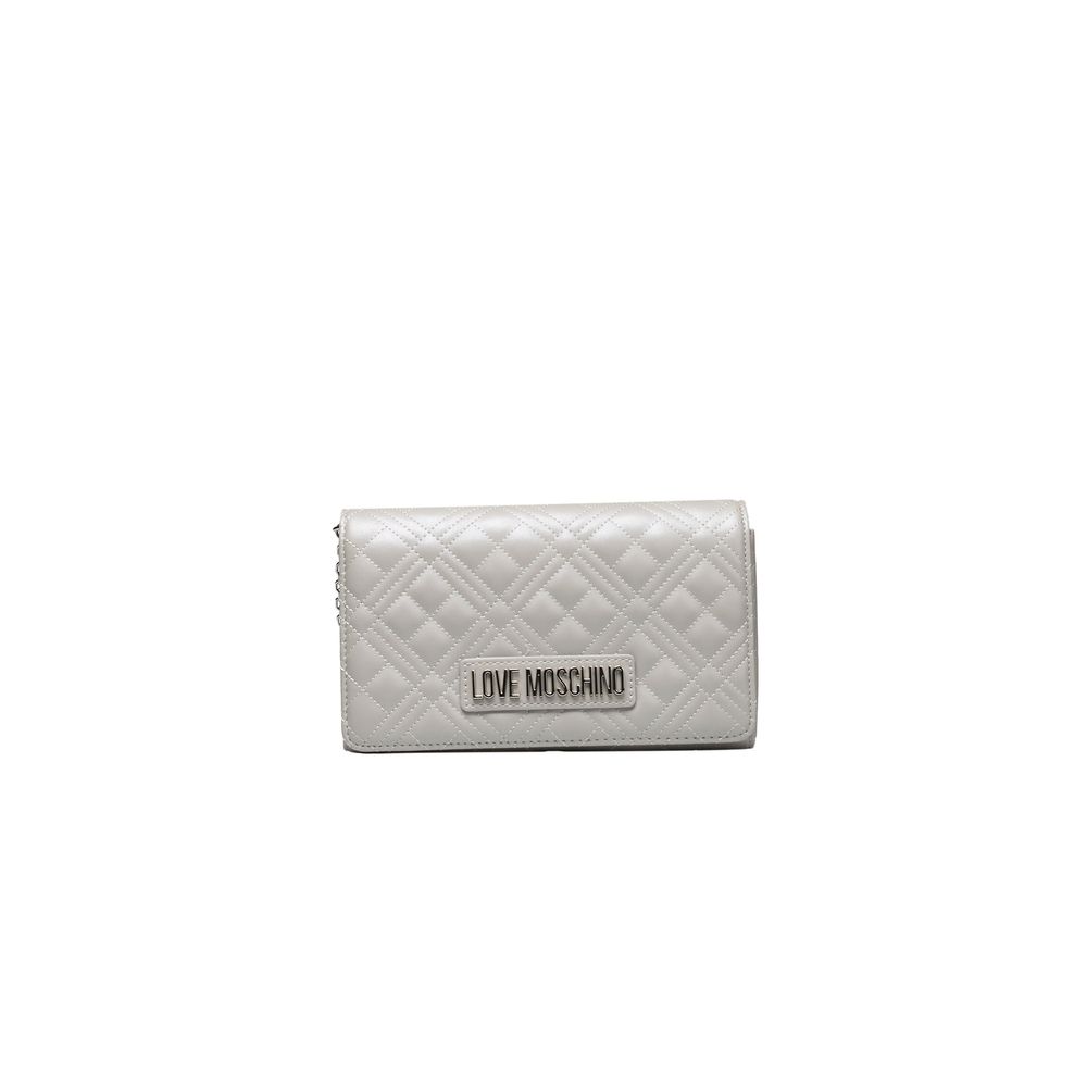 Love Moschino Silver Polyethylene Crossbody Bag Love Moschino