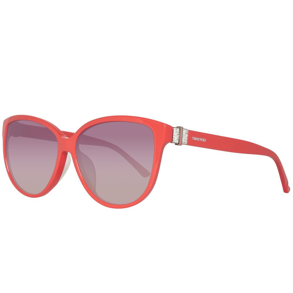 Swarovski Red Acetate Sunglasses Swarovski