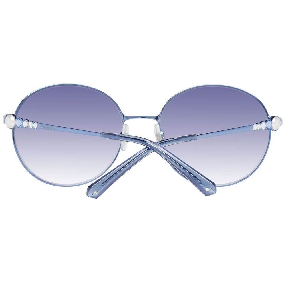 Swarovski Blue Metal Sunglasses Swarovski