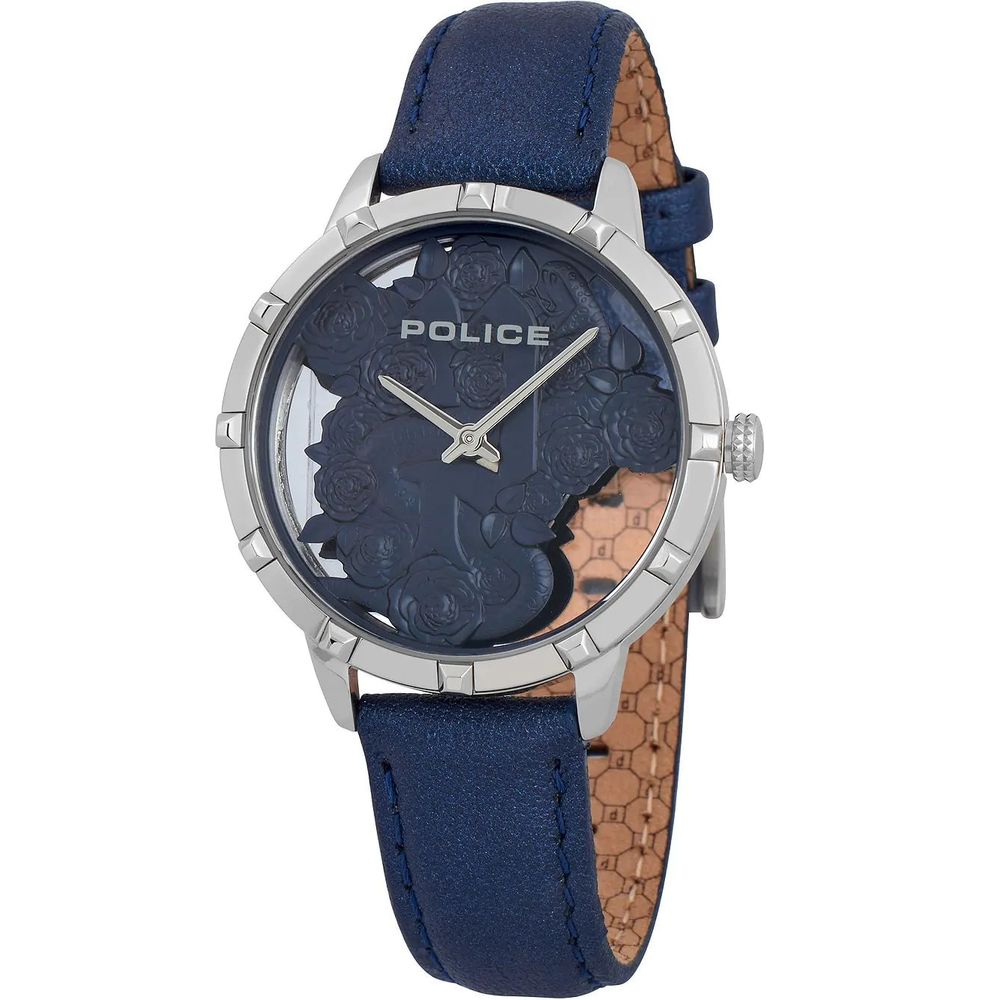 Police Blue Leather Watch Police