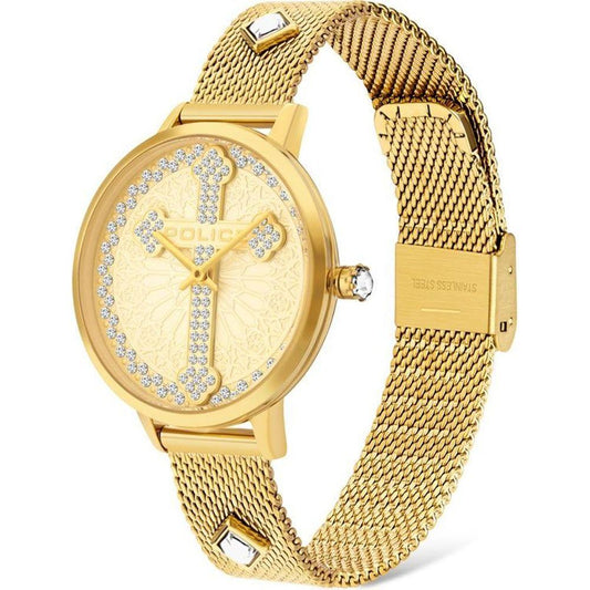 Police Gold Stainless Steel Watch Police