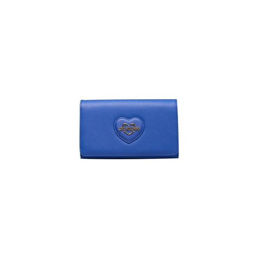 Love Moschino Blue Polyethylene Crossbody Bag Love Moschino