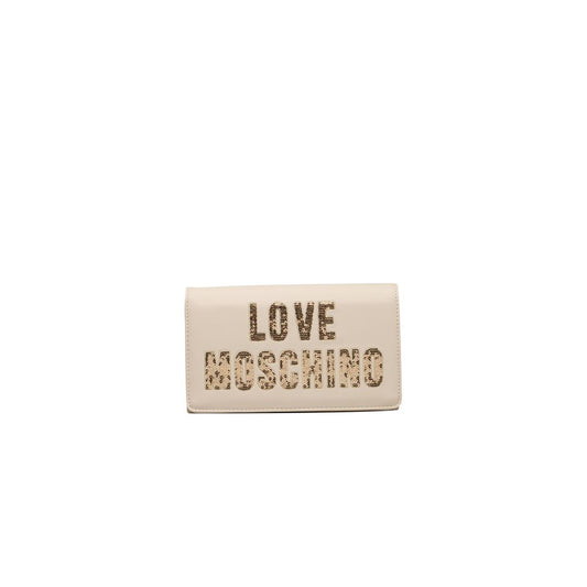 Love Moschino Beige Polyethylene Crossbody Bag Love Moschino