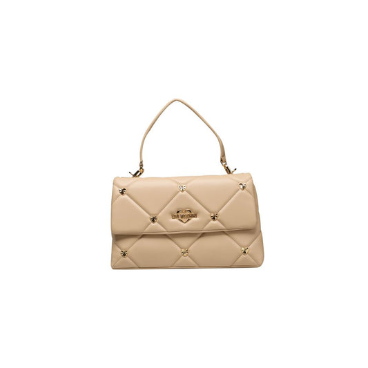 Love Moschino Beige Polyethylene Handbag Love Moschino