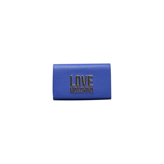 Love Moschino Blue Polyethylene Crossbody Bag Love Moschino