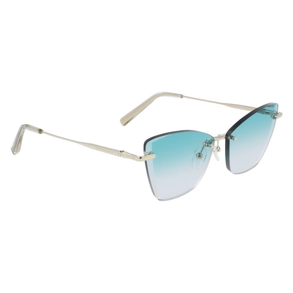 Longchamp Gold Metal Sunglasses