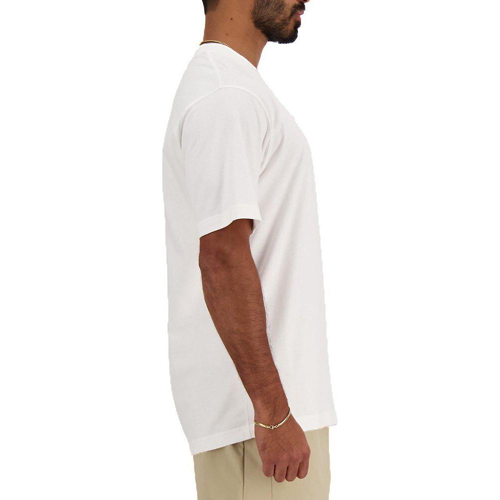 New Balance White Cotton T-Shirt New Balance