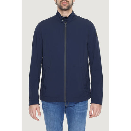 Suns Blue Nylon Full-Length Jacket Suns