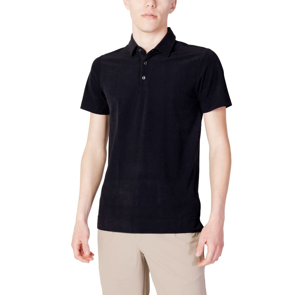 Suns Black Polyester Polo Shirt