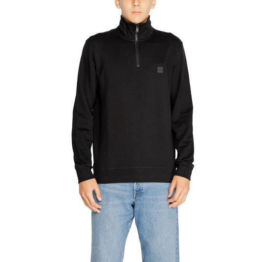 Hugo Boss Black Cotton Sweater Hugo Boss