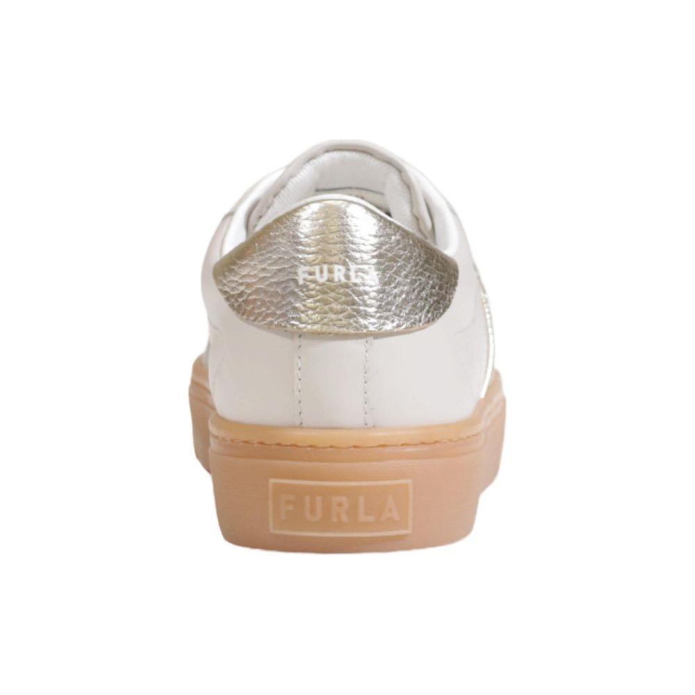 Furla Gray Leather Sneaker Furla