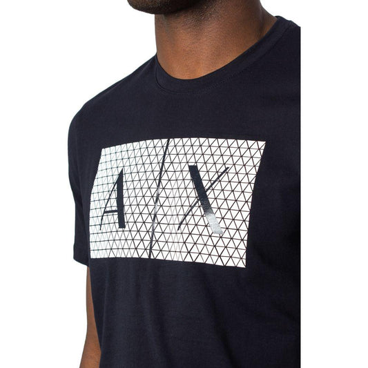 Armani Exchange Blue Cotton T-Shirt Armani Exchange