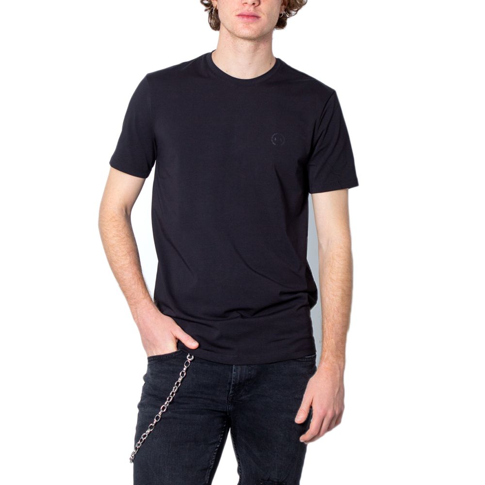 Armani Exchange Black Cotton T-Shirt Armani Exchange