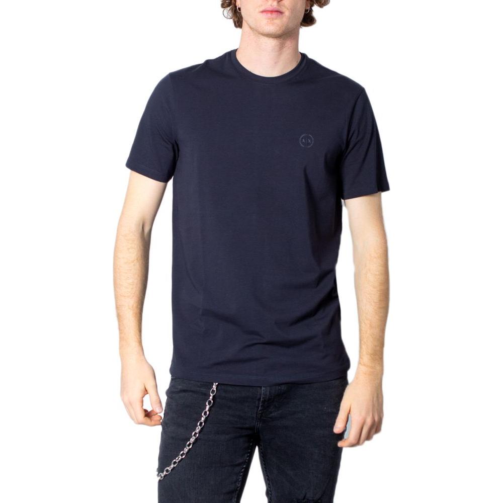 Armani Exchange Blue Cotton T-Shirt