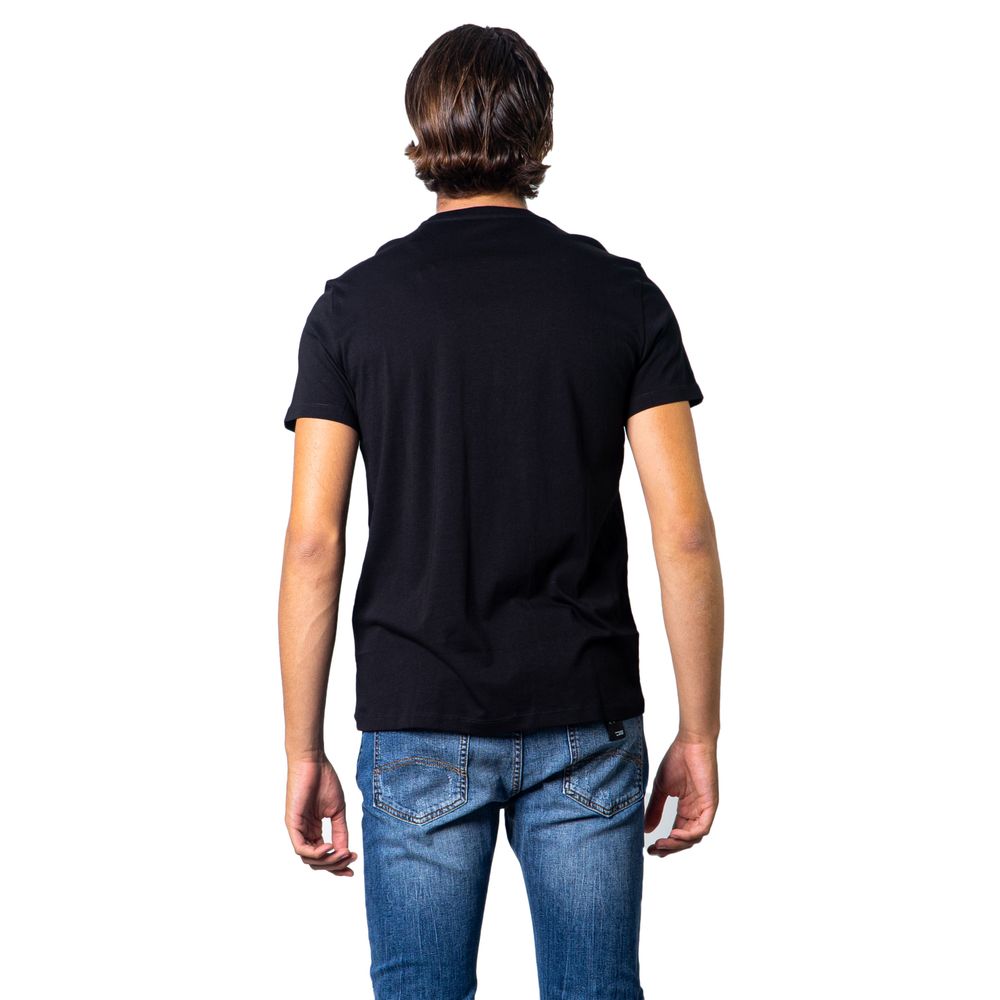 Armani Exchange Black Cotton T-Shirt Armani Exchange