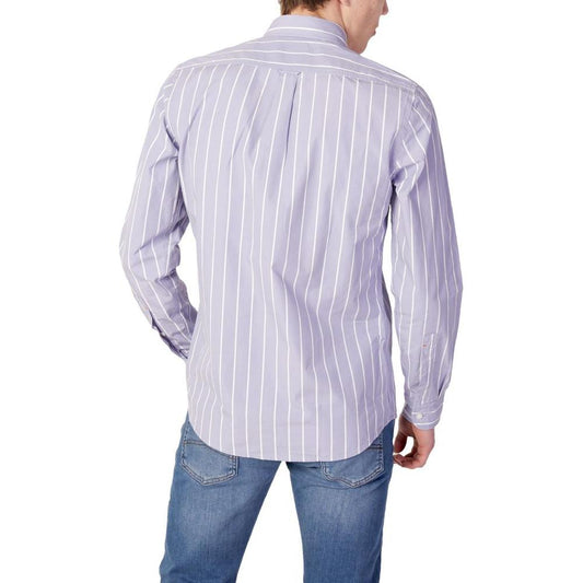 Hugo Boss Purple Cotton Shirt Hugo Boss