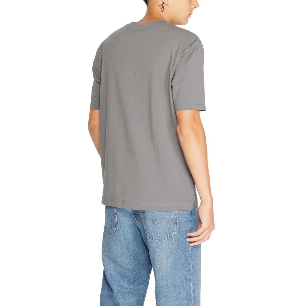 Hugo Boss Gray Cotton T-Shirt Hugo Boss