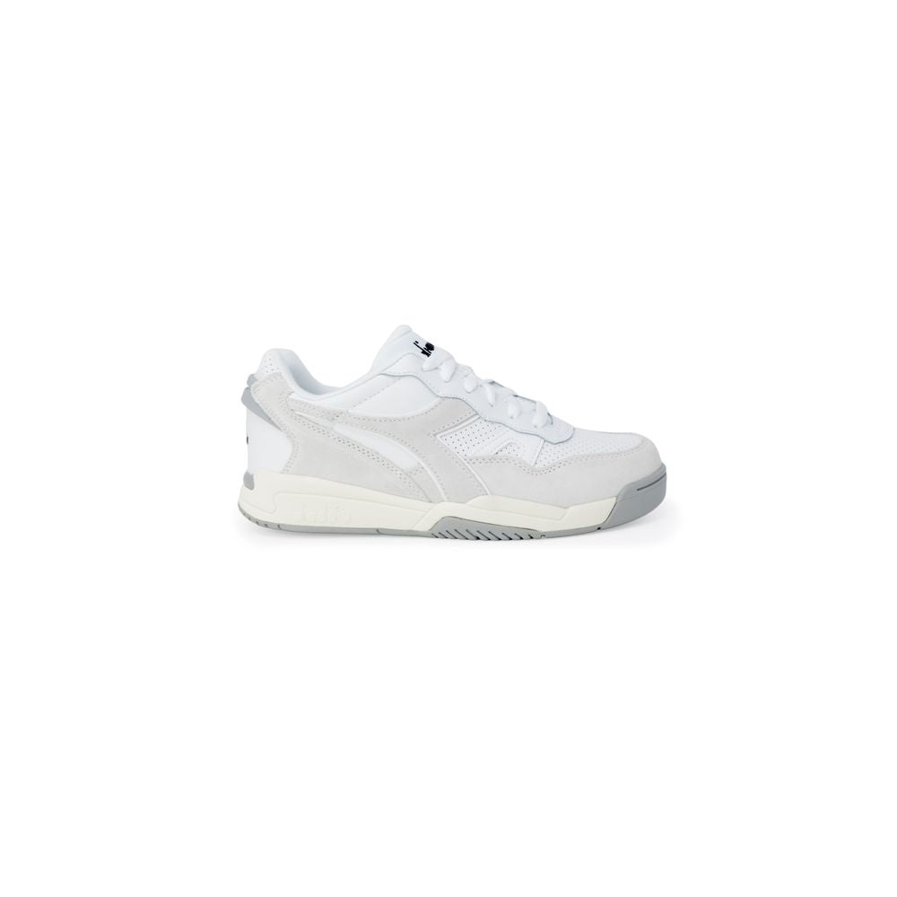 Diadora White Synthetic Leather Sneaker Diadora