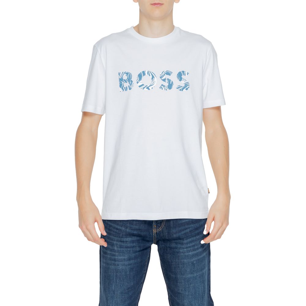 Hugo Boss White Cotton T-Shirt Hugo Boss