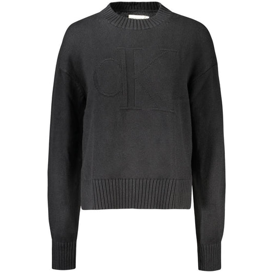 Calvin Klein Black Cotton Sweater Calvin Klein