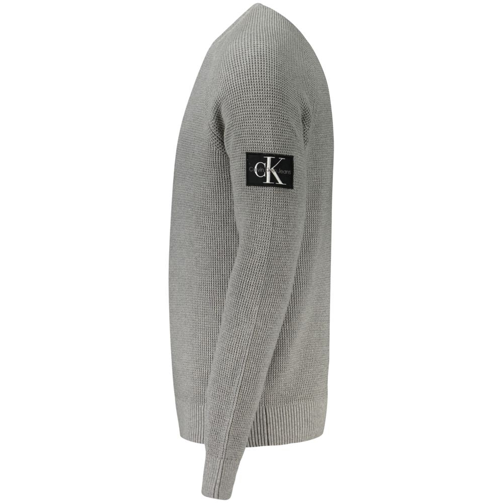 Calvin Klein Gray Cotton Sweater Calvin Klein