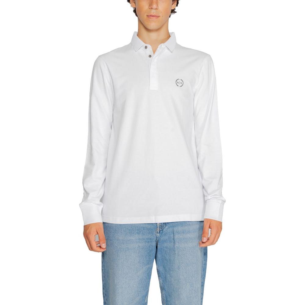 Armani Exchange White Cotton T-Shirt Armani Exchange