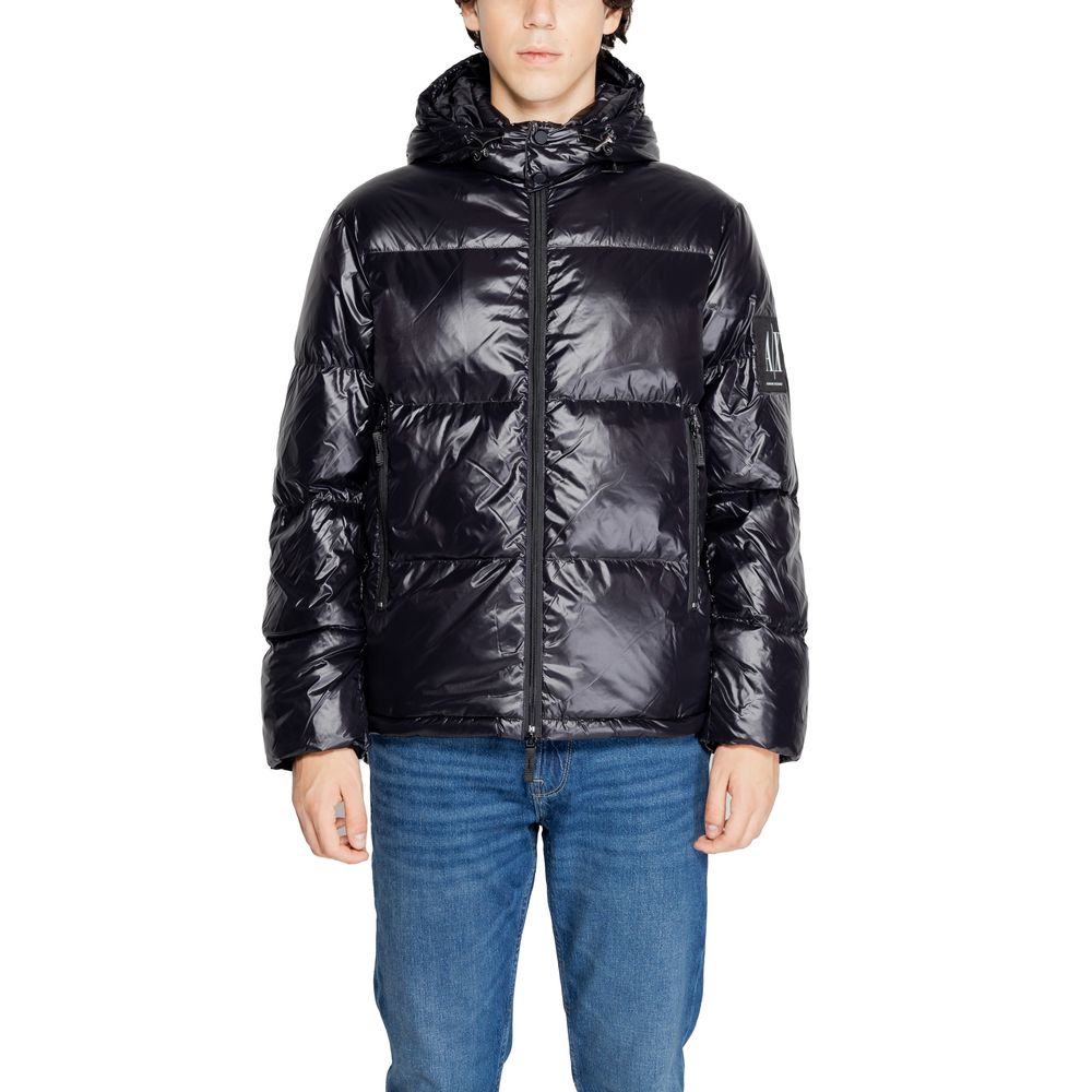 Armani Exchange Black Polyamide Jacket Armani Exchange