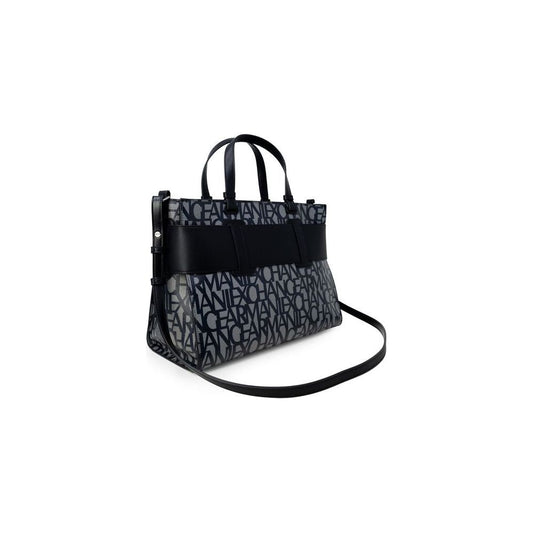 Armani Exchange Black Cotton Handbag Armani Exchange