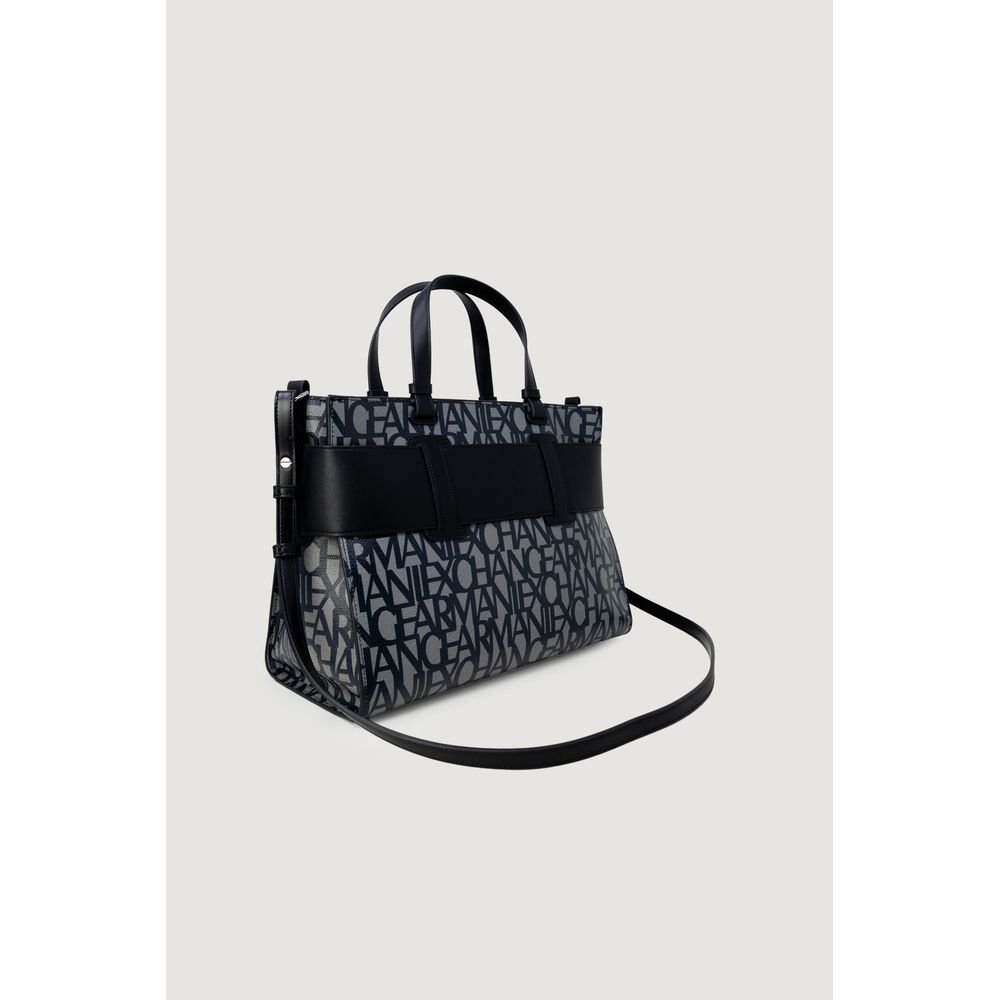 Armani Exchange Black Cotton Handbag Armani Exchange