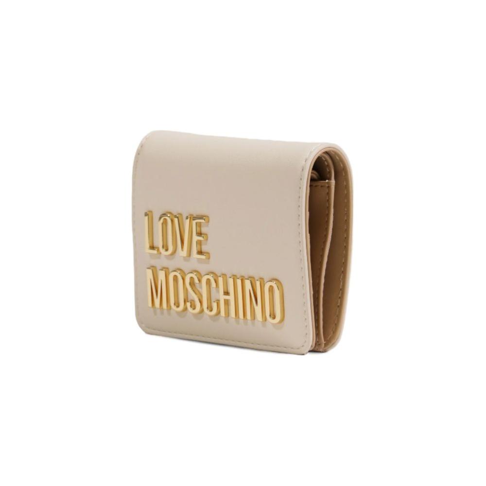 Love Moschino Beige Polyethylene Wallet Love Moschino