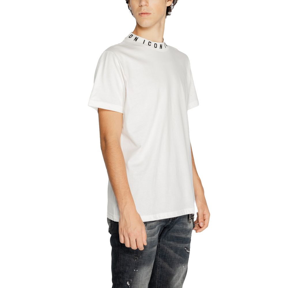 Icon White Cotton T-Shirt Icon