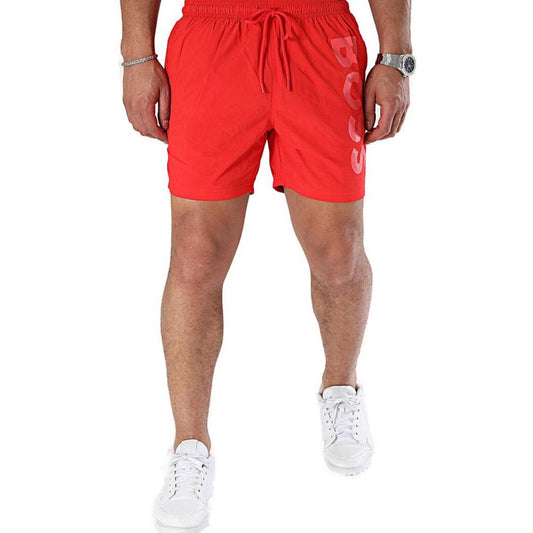 Hugo Boss Red Polyester Swimwear Hugo Boss