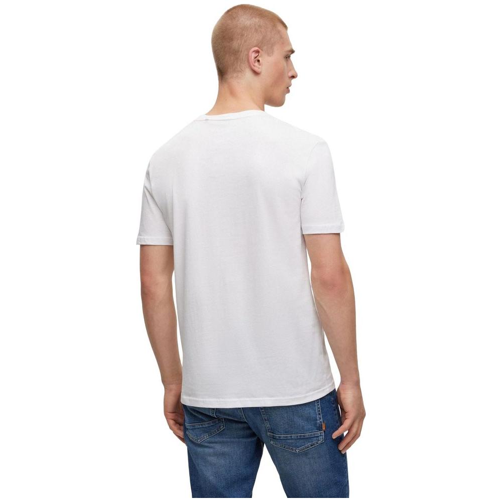 Hugo Boss White Cotton T-Shirt Hugo Boss