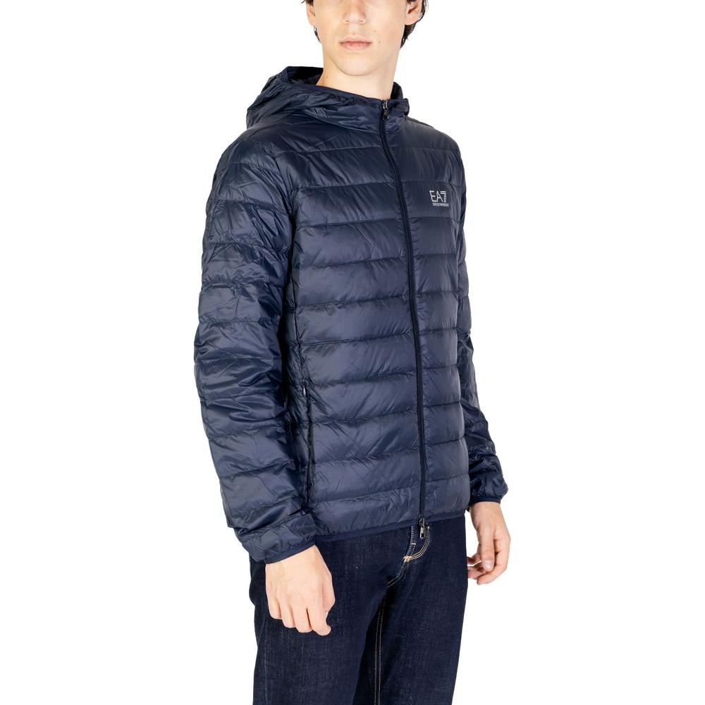 EA7 Emporio Armani Blue Polyamide Jacket EA7 Emporio Armani