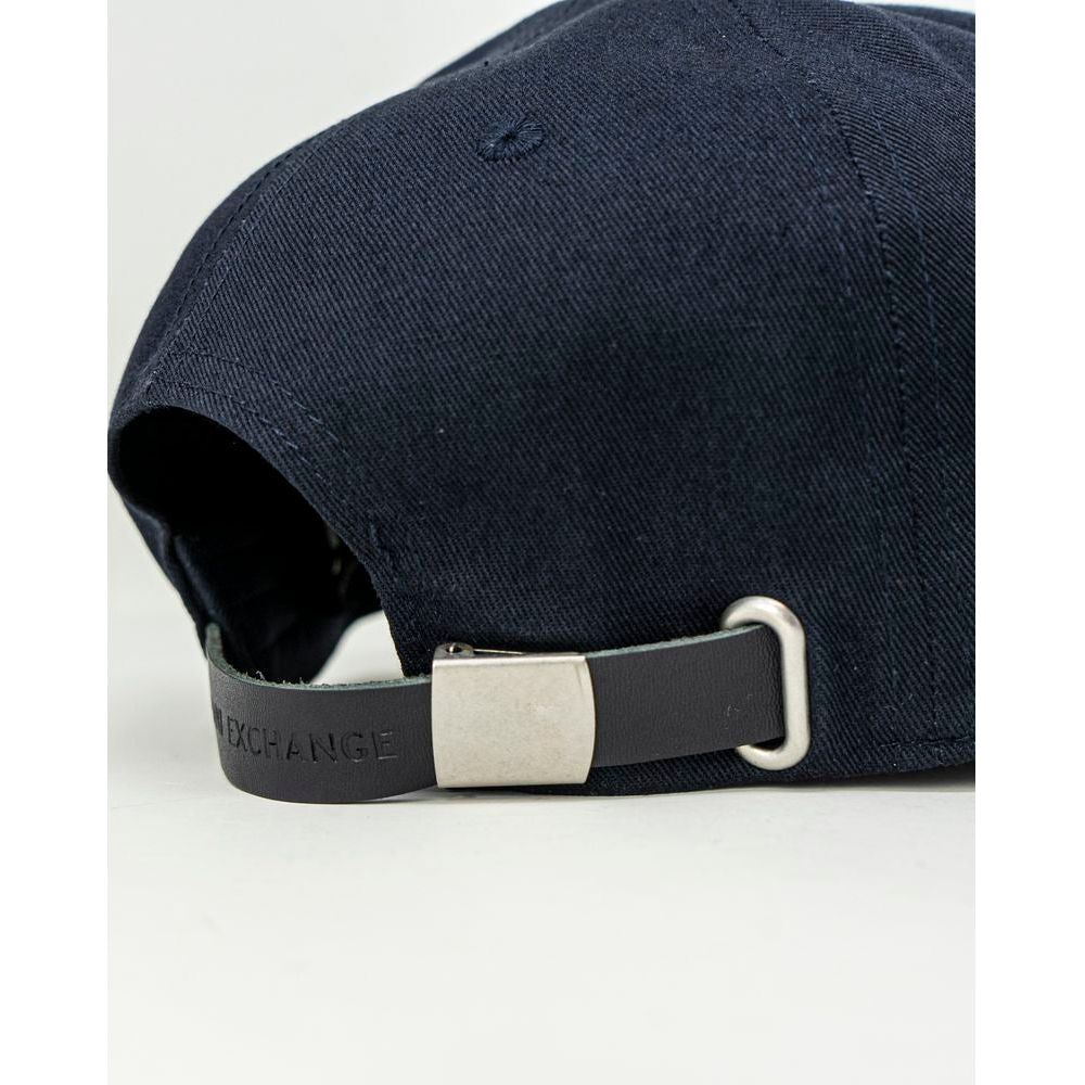 Armani Exchange Blue Cotton Hats & Cap Armani Exchange