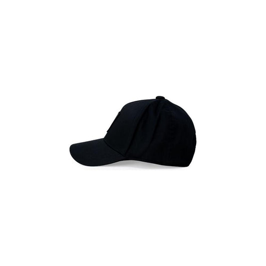 Armani Exchange Black Cotton Hats & Cap Armani Exchange