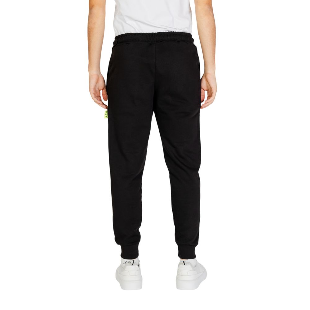 Icon Black Cotton Joggers (Workout Pants)