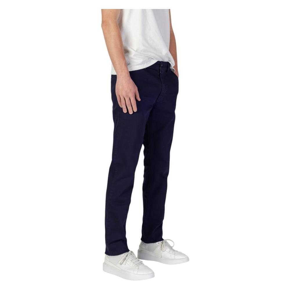 Hugo Boss Blue Cotton Jeans & Pant Hugo Boss