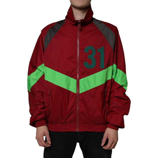 Dolce & Gabbana Multicolor Nylon Full Zip Windbreaker Jacket Dolce & Gabbana