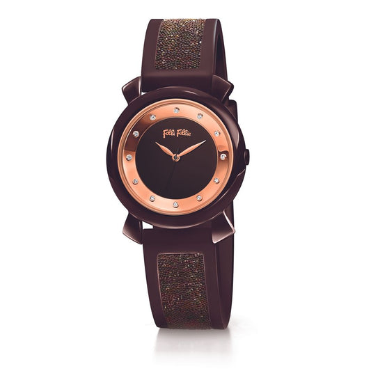 Folli Follie Brown Plastic Watch Folli Follie Dark Slate Gray