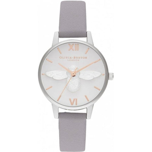 Olivia Burton Purple Synthetic Leather Watch Olivia Burton Light Gray