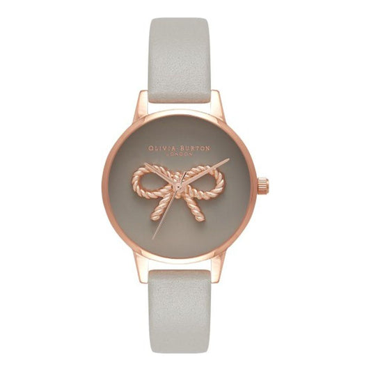 Olivia Burton Gray Synthetic Leather Watch Olivia Burton