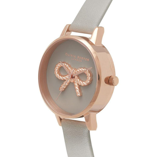 Olivia Burton Gray Synthetic Leather Watch Olivia Burton