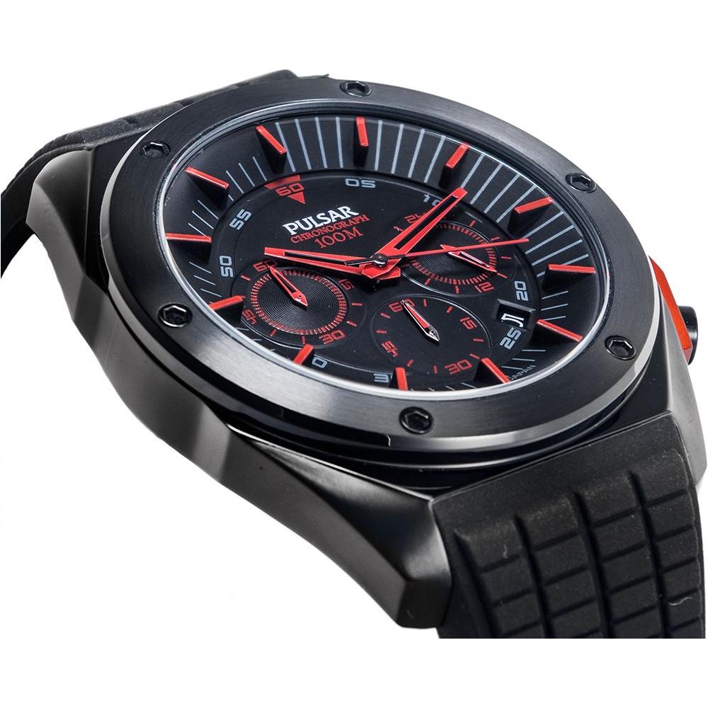 Pulsar Black Rubber Watch Pulsar