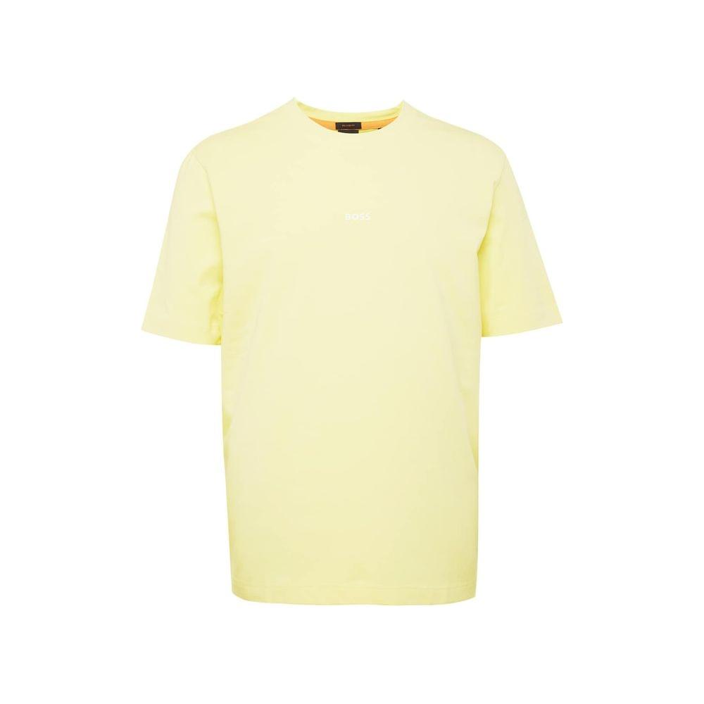 Hugo Boss Yellow Cotton T-Shirt Hugo Boss